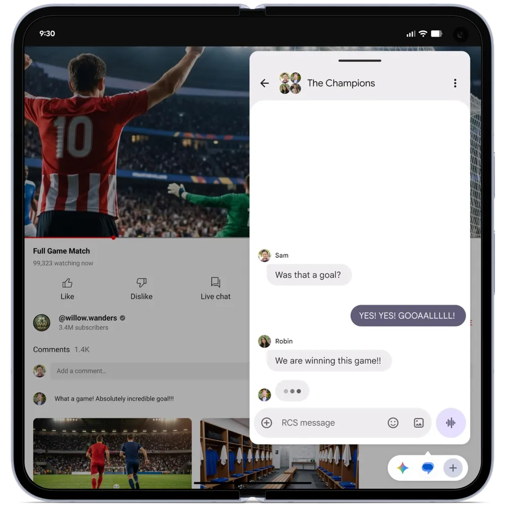 Fitur Bubbles di Android 17 untuk multitasking